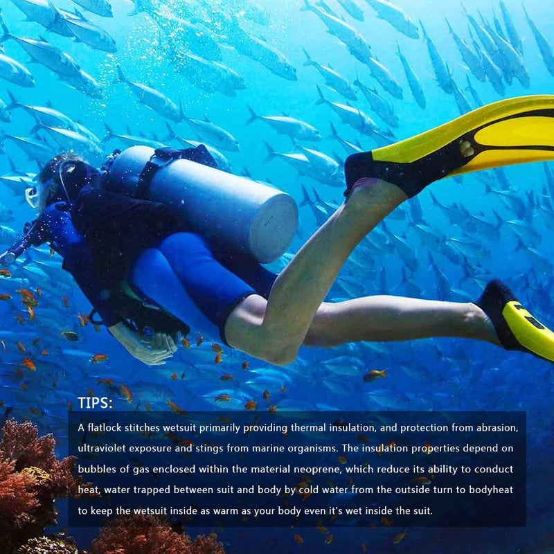 Seaskin Mens 3mm Shorty Wetsuit Womens, Full Body Diving Suit Front Zip Wetsuit for Diving Snorkeling Surfing Swimming X-Small - Image 2